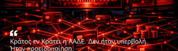 ΑΑΔΕ και οικονομική επιτήρηση πολιτών μέσα από δίκτυο τραπεζικών δεδομένων και κρατικού ελέγχου